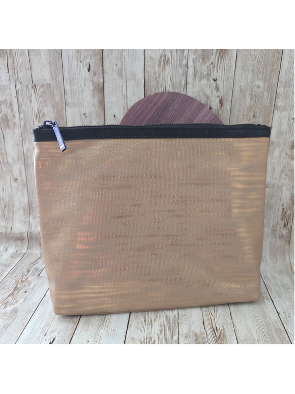 Women's Lancôme Cosmetic Bag Gold Black NWOT